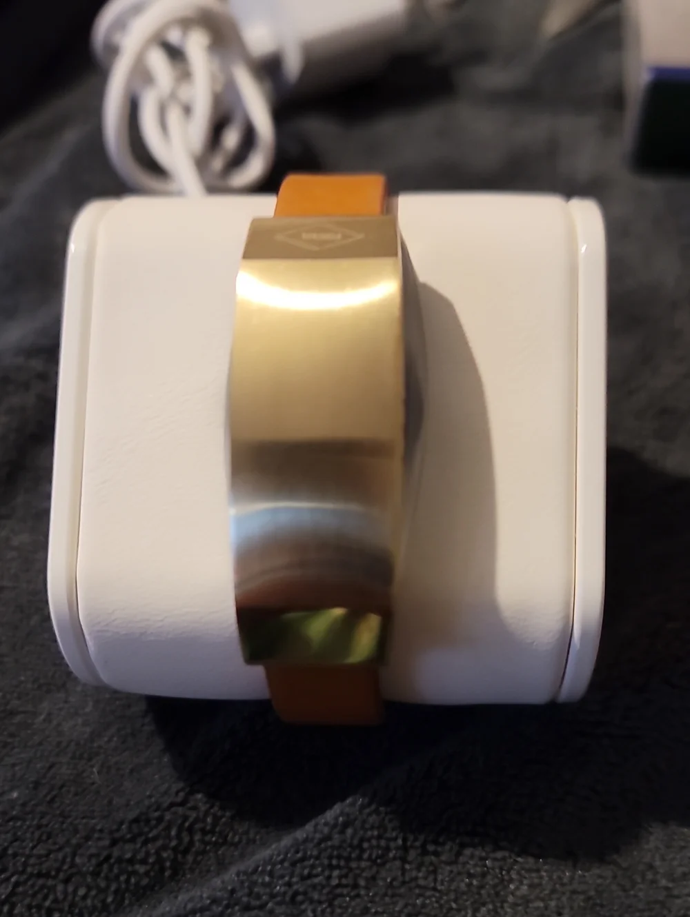 Fossil Q Dreamer Smart Band Activity Tracker Gold Tan Leather Band With‎ Charger